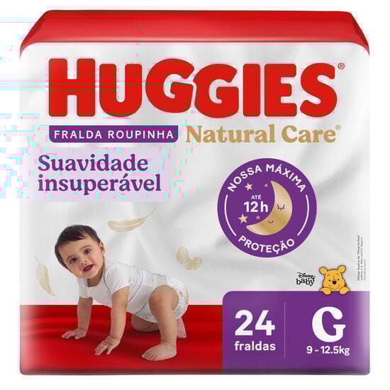 Fralda Huggies Natural Care Roupinha G - 24 fraldas